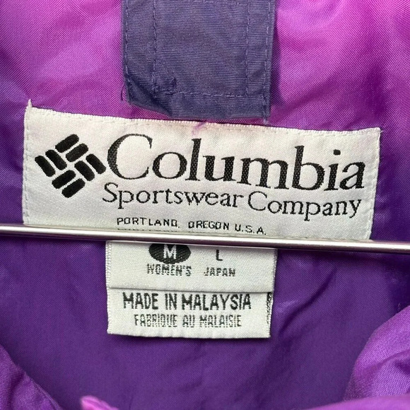 Vintage Columbia Bugaboo Purple Hardshell Large - Picture 2 of 4